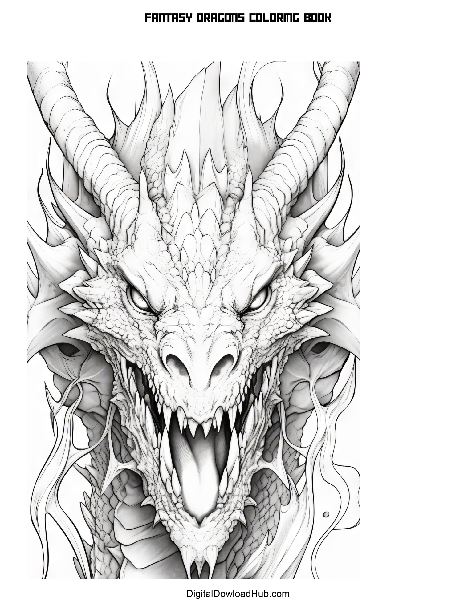 Fantasy Dragons Coloring Book - Image 5