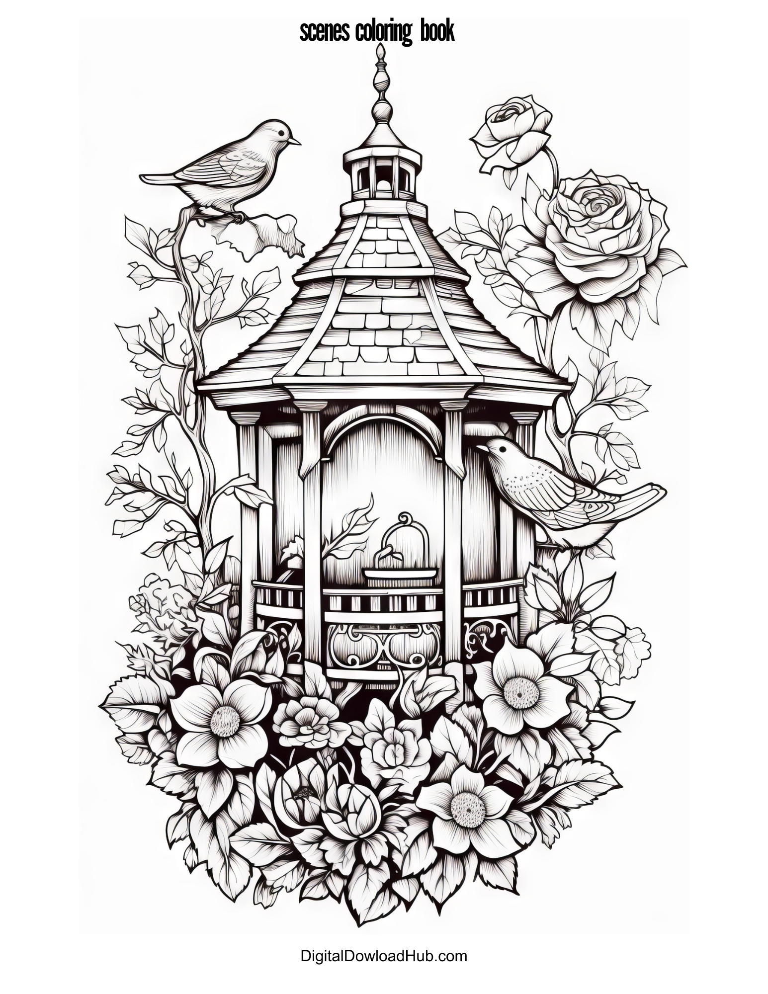 Scenes Coloring Book - Image 2