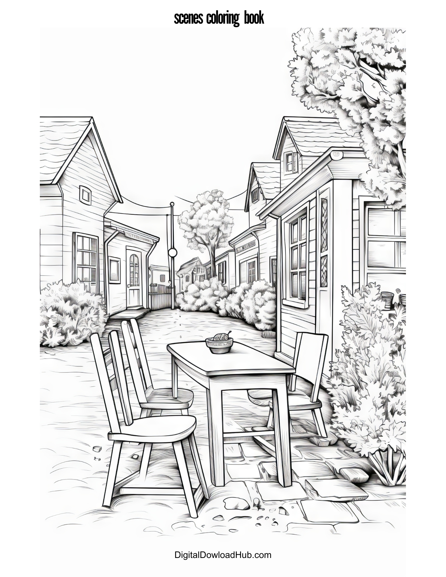 Scenes Coloring Book - Image 4