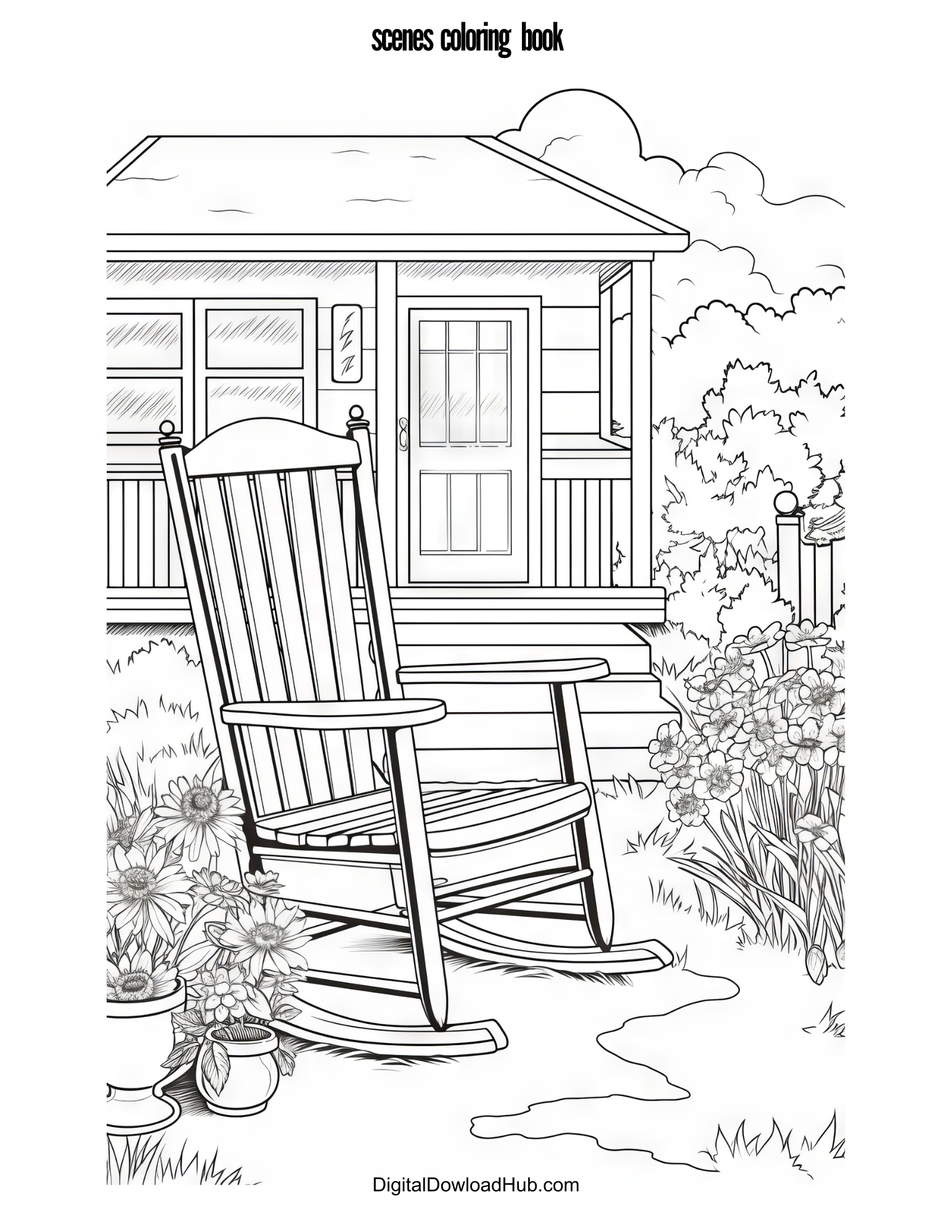Scenes Coloring Book - Image 5