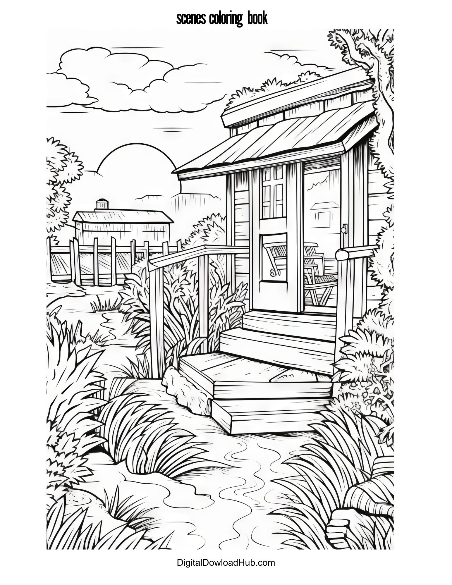 Scenes Coloring Book - Image 6
