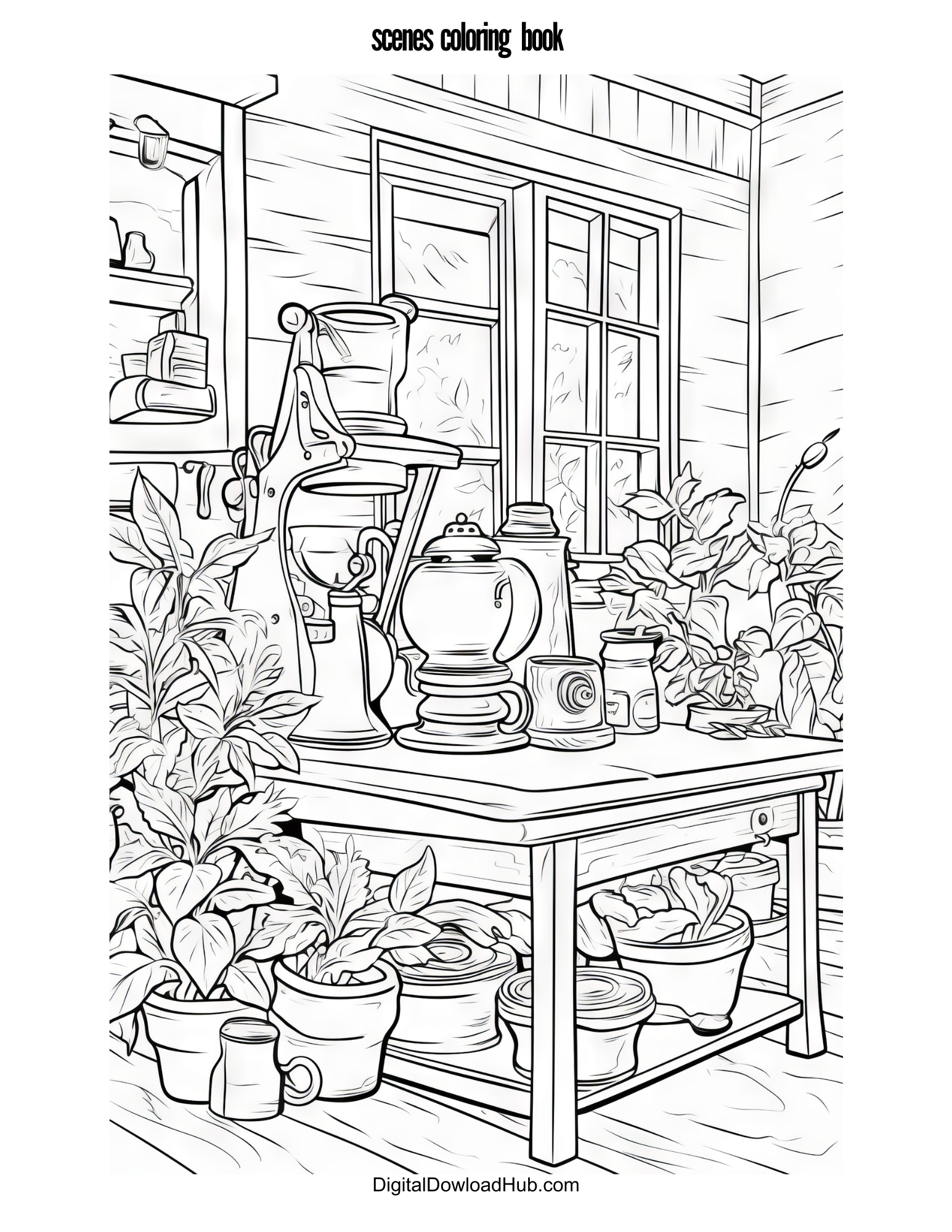 Scenes Coloring Book - Image 7