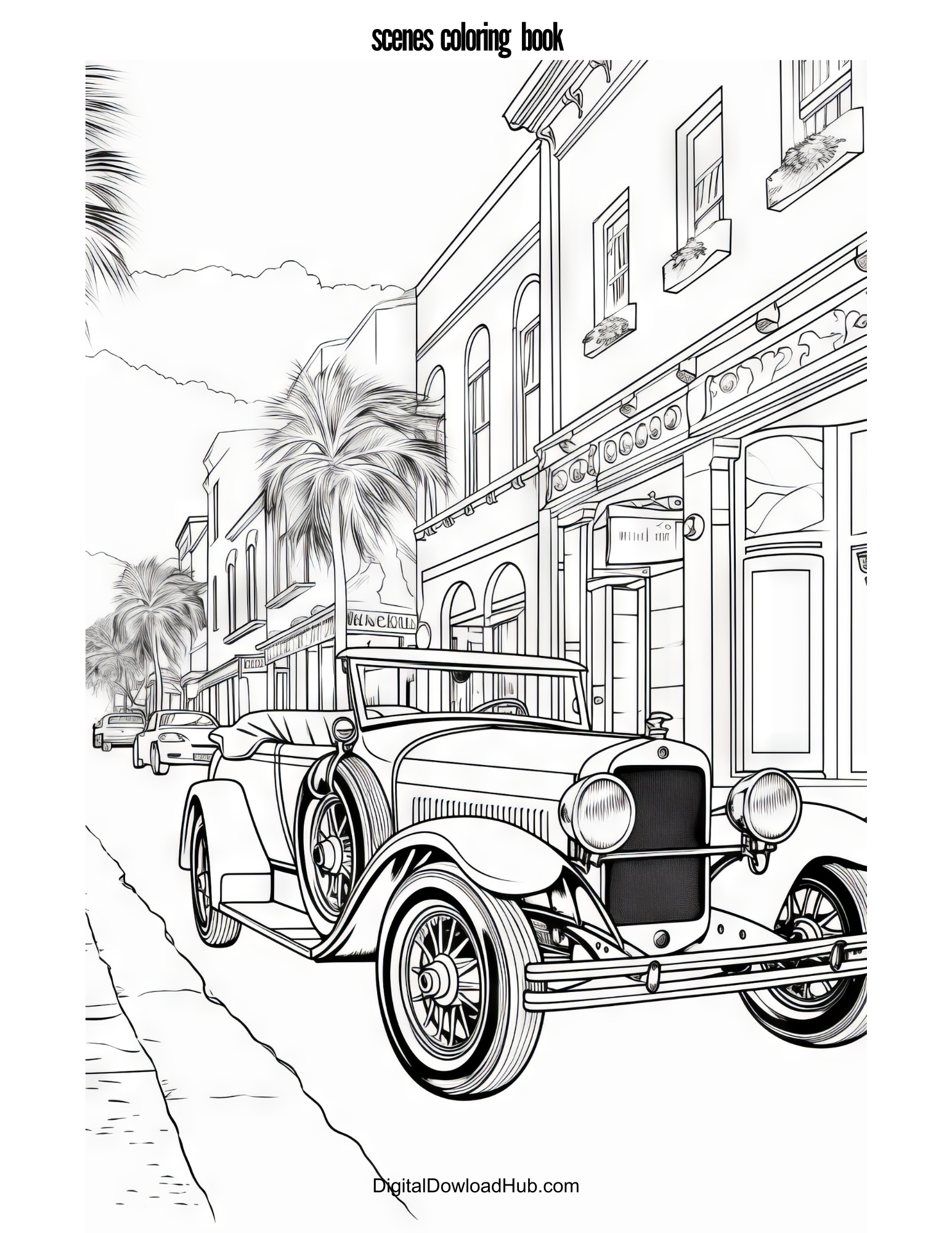 Scenes Coloring Book - Image 8